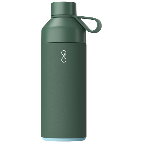 Bouteille personnalisable 1L recyclée Big Ocean Bottle Vert forêt